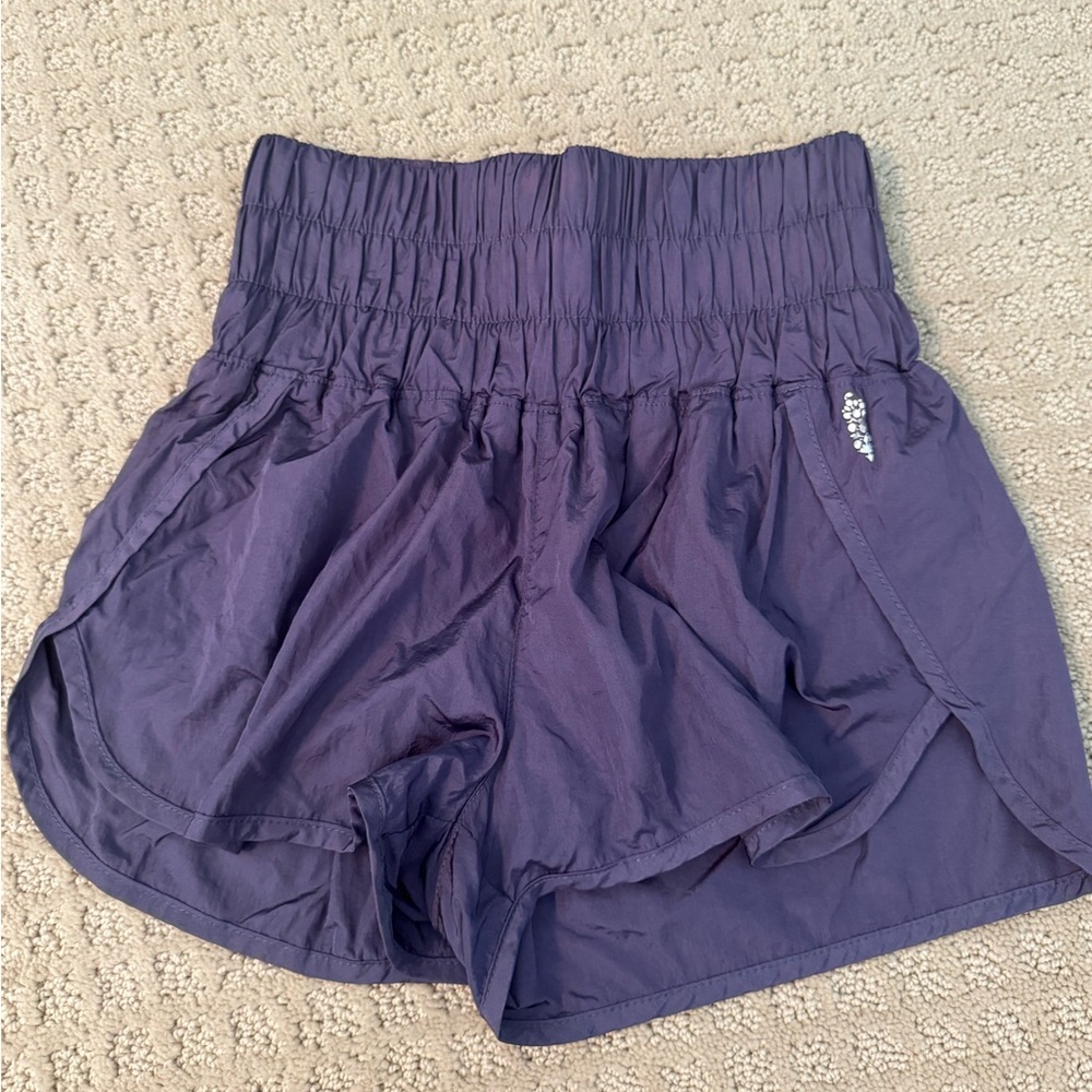 Elegant Purple Women's Athletic Shorts